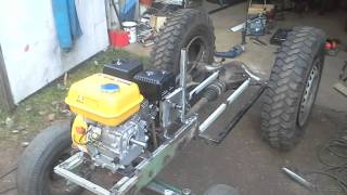 My little homemade garden tractor part2  65hp [upl. by Postman468]