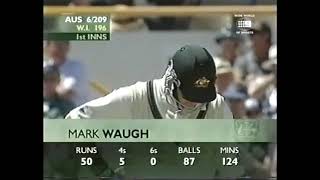 Mark Waugh 119 vs West Indies 2nd test 2000 Perth [upl. by Wrench]