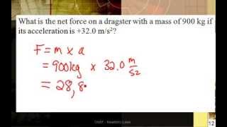 Solving sample problems with Newtons 2nd Law [upl. by Ahsi]