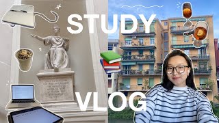 productive vlog📚✨ много учебы разговоров про жизнь и про столовую  University of Padua🏛️🇮🇹 [upl. by Marven]