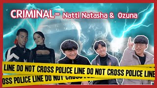 MV REACCION Natti Natasha ❌ Ozuna  Criminal Official Video Reaccion del Coreano [upl. by Yelrah]