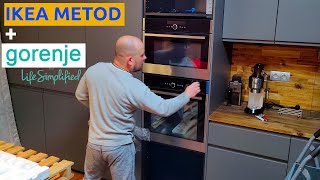 Gorenje Built In Oven and microwave oven IKEA METOD kitchen cabinet integrateion stepbystep guide [upl. by Nalo]