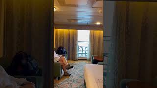 Rhapsody of the Seas stateroom walk through Royal Caribbean [upl. by Aleekahs]