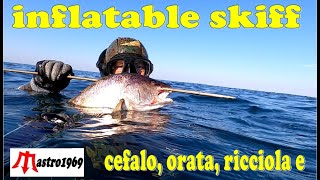 altra stupenda alba pescasub kayak gommone spearfishing inflatable skiff [upl. by Eilah947]