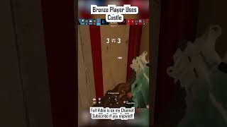 Bronze Player Uses Castle rainbowsixsiege gaming r6s r6siege proleague proplayer pro [upl. by Aoket]