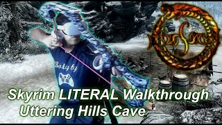 Uttering Hills Cave Eliminating Summerset Shadows Skyrim LITERAL Walkthrough [upl. by Valentino]