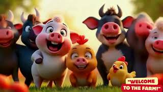 The Farmyard Song  Fun and Educational Song for Kids [upl. by Jones]