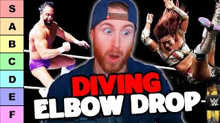 RANKING WWE DIVING ELBOW DROPS WWE Tier List [upl. by Eitirahc93]