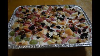 Ensalada de Frutas para Fiestas Ensalada de Frutas con Crema para Fiestas [upl. by Neehs]