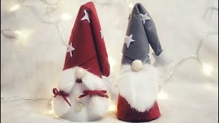 Gnomos navideños con fieltro  Felted Gnomes Christmas  Diy  Adornos navideños caseros [upl. by Aharon206]