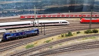 Modellbahn Highlight Alex Anlage trifft Gleiswüste mit ICE CNL Vectron MET ET420 IC [upl. by Davena351]