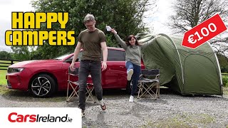 Setting up a cheap Car Tent from TEMU  CarsIrelandie [upl. by Henryson]