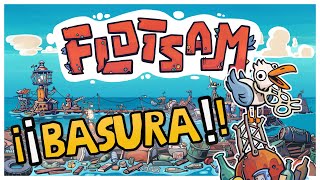 FLOTSAM Construimos Una Ciudad Con Basura  Un City Builder Acuático [upl. by Ketty]