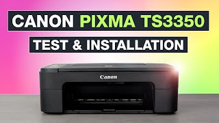 Canon Pixma TS3350 Drucker im Test ✅ Inkl Installation amp Einrichtung – Testventure [upl. by Relyc]