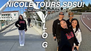 NICOLE TOURS SDSU San Diego State University VLOG  The Laeno Family [upl. by Deva734]