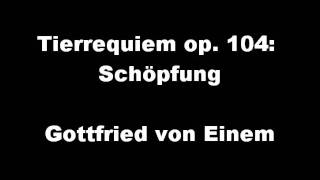 Gymnasium Neufeld  Gottfried von Einem Tierrequiem  Schöpfung [upl. by Volnay]