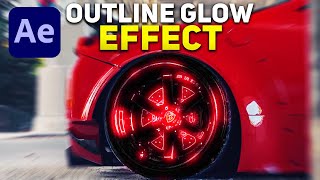 OUTLINE GLOW EFFECT  AFTER EFFECTS EASY [upl. by Lisabet638]