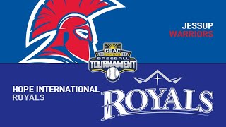 BASE Highlights Jessup vs Hope International  GSAC Championship Game  5124 [upl. by Okomot]