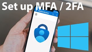 How to Set Up Microsoft Authenticator App amp Multifactor Authentication  2FA  MFA [upl. by Oirifrop309]