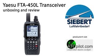 Handfunkgerät Yaesu FTA450L  Unboxing and Review  deutsch [upl. by Eed]