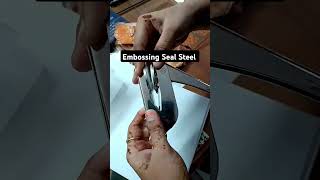 Embossing Seal Stamp how to use embossingseal stamps diy viral ytshorts [upl. by Mert]