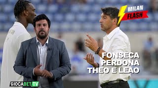 Milan Flash  Fonseca fa pace con Theo e Leao [upl. by Galen]