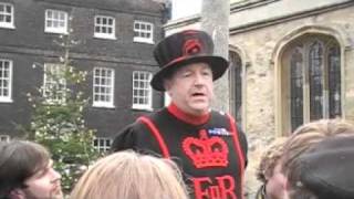 Yeoman Warder At Tower Of London Part IV of Four [upl. by Rolyab]