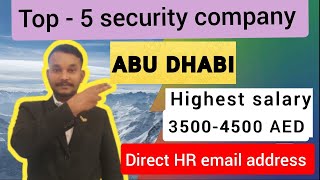 Top 5 security companies in Abu Dhabi security dubai abudhabi [upl. by Atekihc]