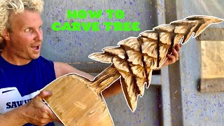 HOW TO CARVE a TREE For Beginners  GO from Hobby WOOD CARVING to SELLING your work Fast [upl. by Uoliram]