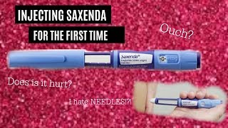 INJECTING SAXENDA FOR THE FIRST TIME  REACTION VIDEO [upl. by Lomasi]