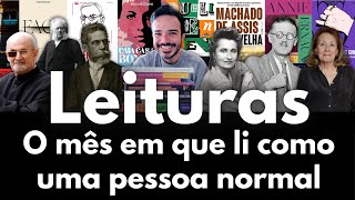 O que ando lendo O Mês em que Li Como uma Pessoa Normal [upl. by Anayad]