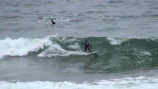 Surfing Montara State Beach California  09 AUG 10 [upl. by Aivle]