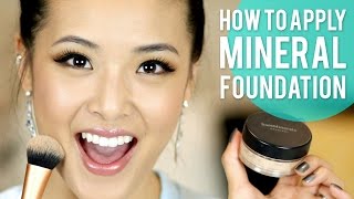 How to Apply Mineral Foundation BareMinerals [upl. by Yelhs]