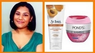 Get Rid of Acne for 2 A Month  St Ives Apricot Scrub amp Ponds Clarant B3 Dark Spot Corrector [upl. by Iosep]