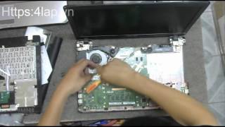 Asus P550 Disassembly and fan cleaning [upl. by Zelig]