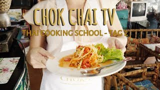 Thai Cooking School⎪TOM KHA VEGETABLES PAPAYA SALAT STICKY RICE [upl. by Killian]