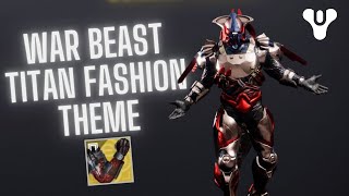 HOW TO STYLE THE DOOM FANG PAULDRONS EXOTIC ORNAMENT EMBODIMENT OF THE WAR BEAST DESTINY 2 [upl. by Adnohser]