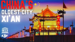 Chinas Oldest City Xian  Xian China Aerial Drone  中国最古老城市西安 [upl. by Reina]