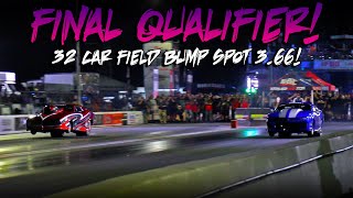 Final Qualifier  32 Car Field Bump Spot 366  The World Series of Pro Mod [upl. by Ardyce]