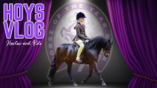 HOYS VLOG RIDING AT HORSE OF THE YEAR SHOW WITH ROLO [upl. by Ahseekal]