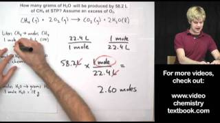 Gas Stoichiometry Equations Part 1 [upl. by Yllac]