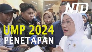 Pemerintah Tetapkan Upah Minimum Provinsi 2024 Jakarta Tertinggi [upl. by Joane]