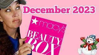 DECEMBER 2023 MACYS BEAUTY BOX  Opinionated Horsewoman [upl. by Kentiggerma]