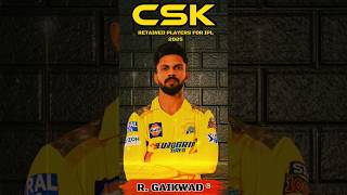 CSK RETAIN PLAYERS FOR IPL 2025csk iplauction allteamretainplayers cskretainplayers [upl. by Ause]