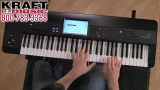 Kraft Music  Korg Krome Workstation Demo with Rich Formidoni [upl. by Nyladnarb]