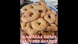 Timelapse Taralli dolci al vino bianco ricetta cucina [upl. by Gnilyam]