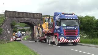 TRUCKS LEAVING HILLHEAD QUARRY SHOW 1st JULY 2016 [upl. by Attekahs489]