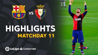 Highlights FC Barcelona vs CA Osasuna 40 [upl. by Aggri523]