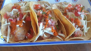 como hacer tacos de pescado SIN HUEVO 🦐🐟 TACOS REBOSADOS [upl. by Noillimaxam]