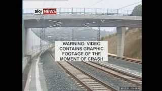 Spain Train Crash Moment Of Impact [upl. by Alwyn]